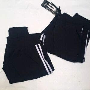 Lot of 2 Drawstring Elastic Waist Jogger Pants Size XL/XLL Black